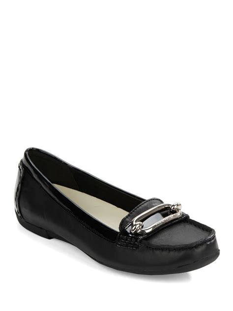 anne klein loafers black